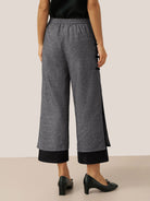 Linen Double Layer Handmade Capri Pants STELLA by LINTICO for women