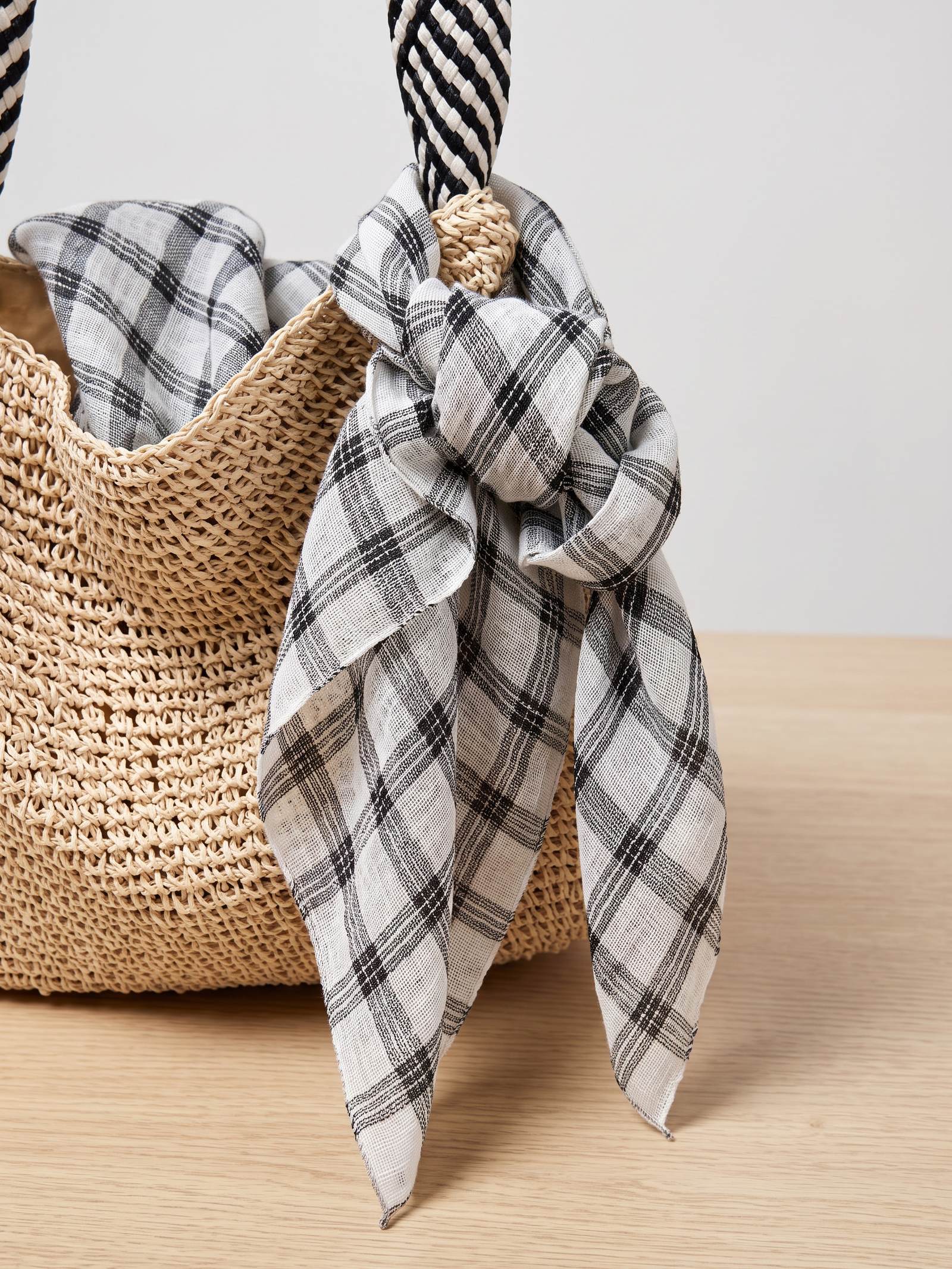 Natural Linen Soft Texture Scarf by LINTICO