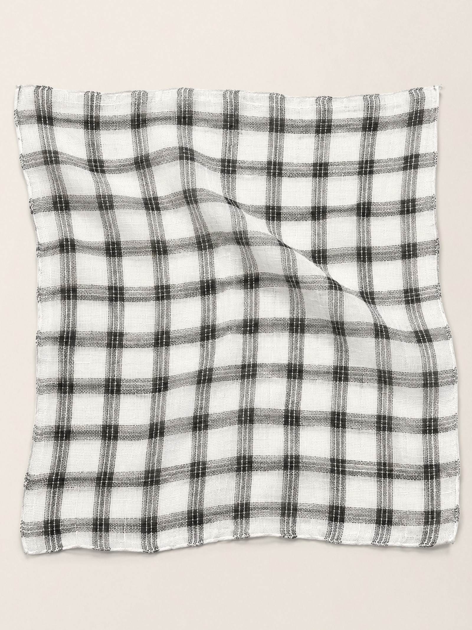 Natural Linen Soft Texture Scarf by LINTICO