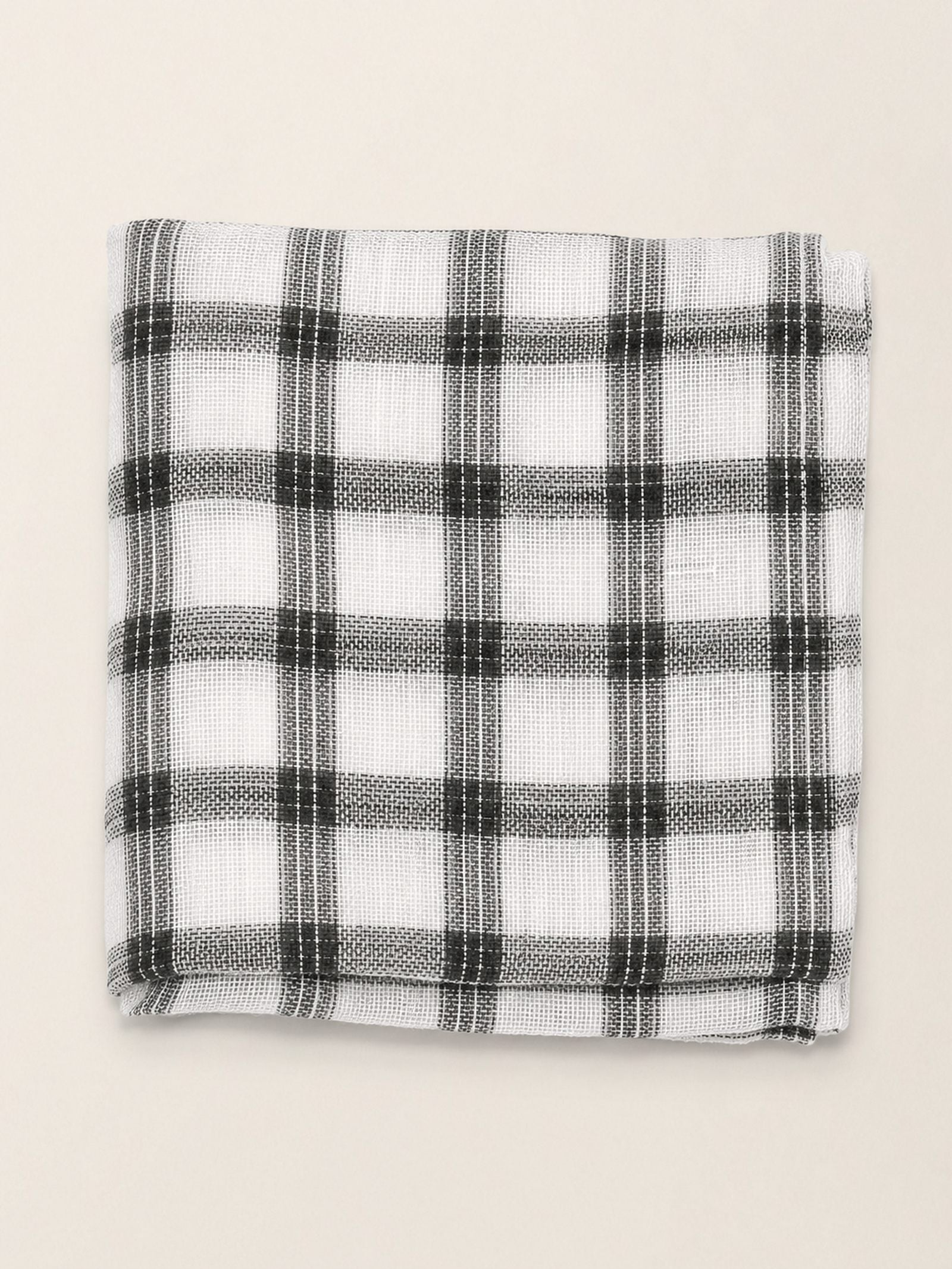 Natural Linen Soft Texture Scarf by LINTICO