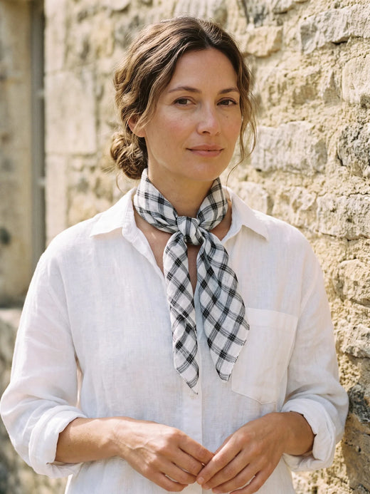 Natural Linen Soft Texture Scarf