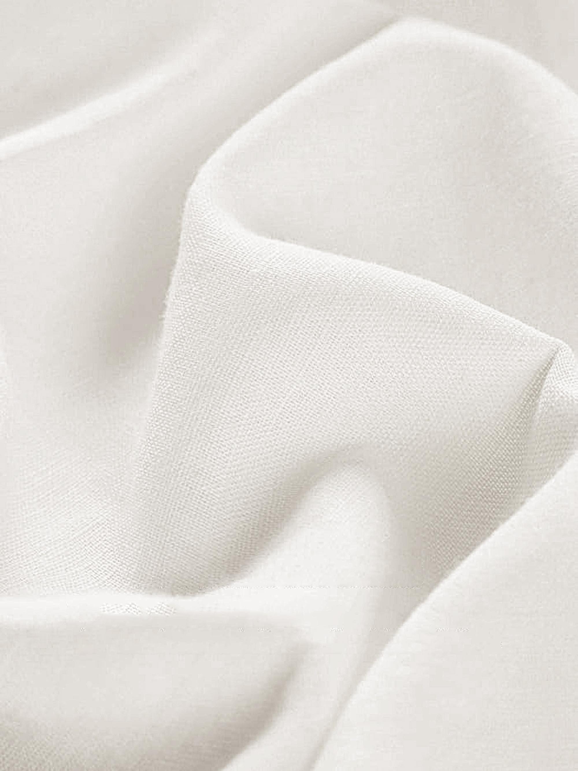 Linen Blend Fabric Light Weight Handcraft Material for DIY and Sewing Projects - Optic White / 1 Metre