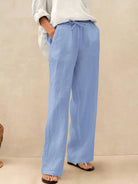 100% Linen Classic Pants SELAH - BOTTOMS-Linen