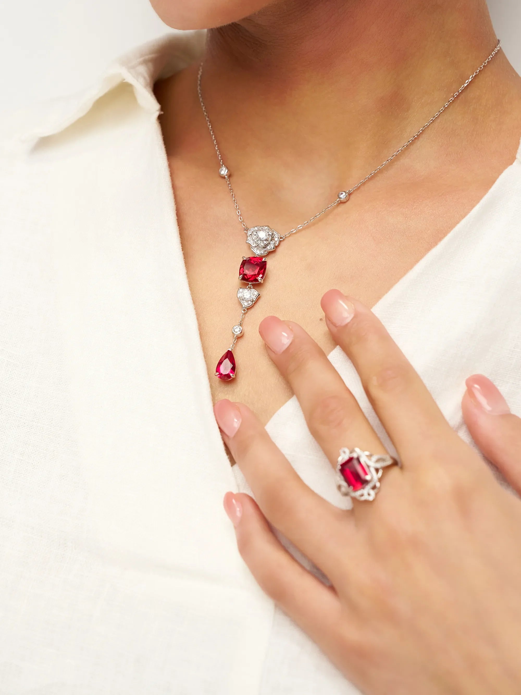 Exquisite Ruby Ring - Scarlet Serenade - ACCESSORIES-Jewelry