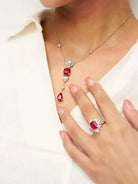 Exquisite Ruby Necklace - Veil - One-Size - ACCESSORIES-Jewelry