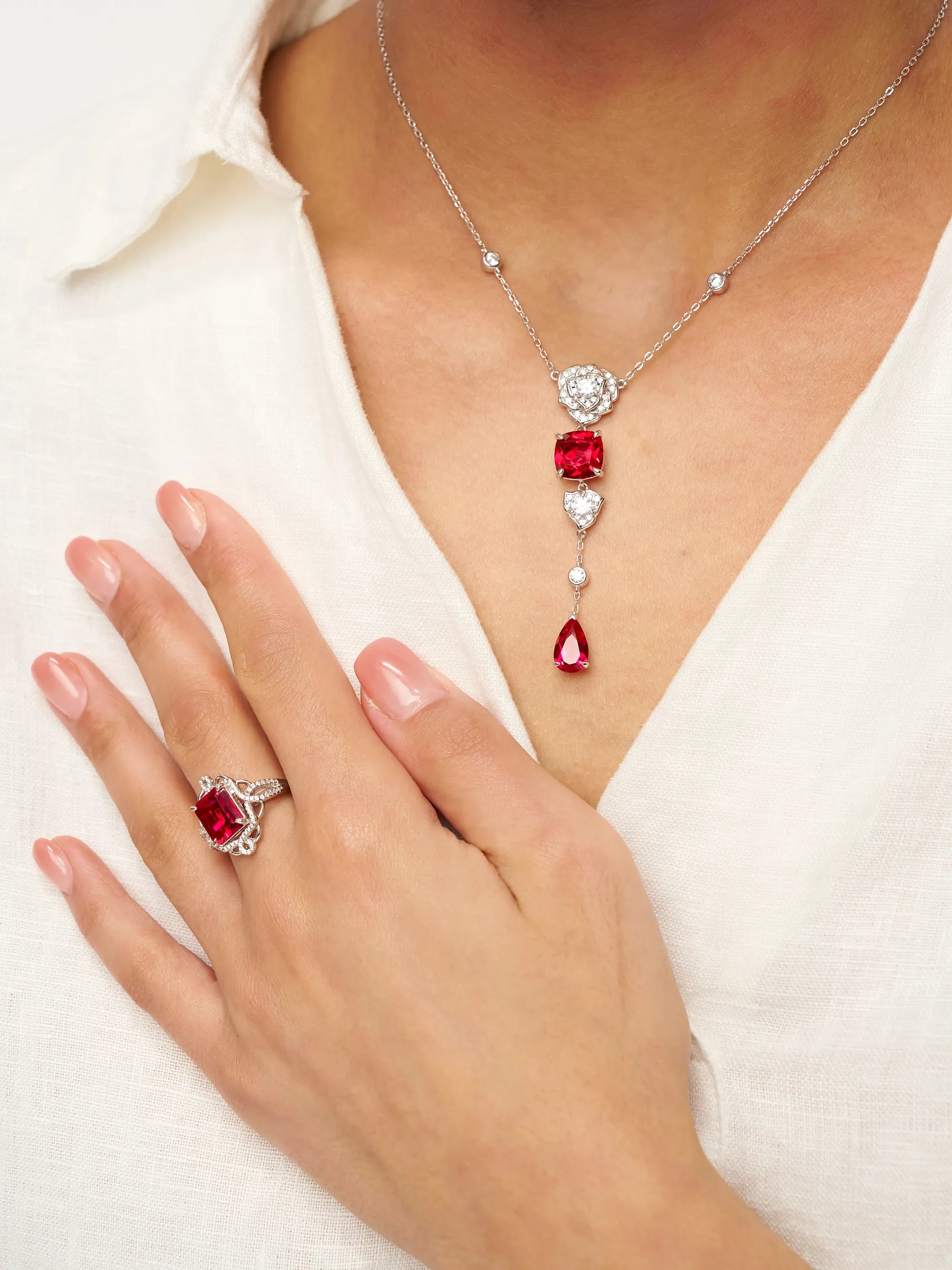 Exquisite Ruby Ring - Scarlet Serenade - ACCESSORIES-Jewelry