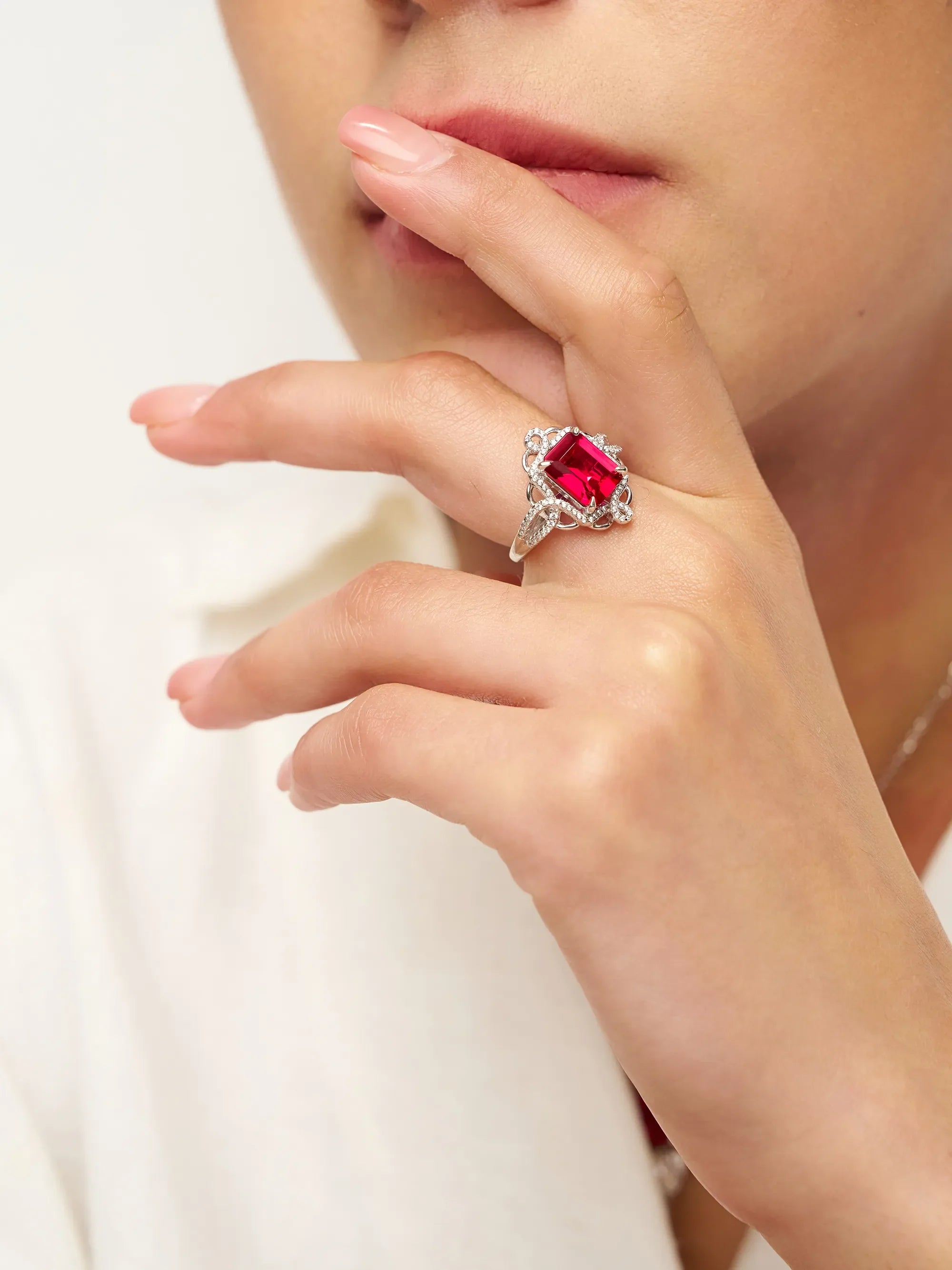 Exquisite Ruby Ring - Scarlet Serenade - ACCESSORIES-Jewelry