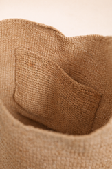 Raffia Straw Bucket Bag Handwoven Structured Shoulder Beach Vacation Bag by LINTICO for women
