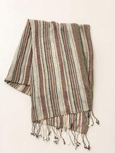 Textured Linen Lightweight Wrap Scarf by LINTICO
