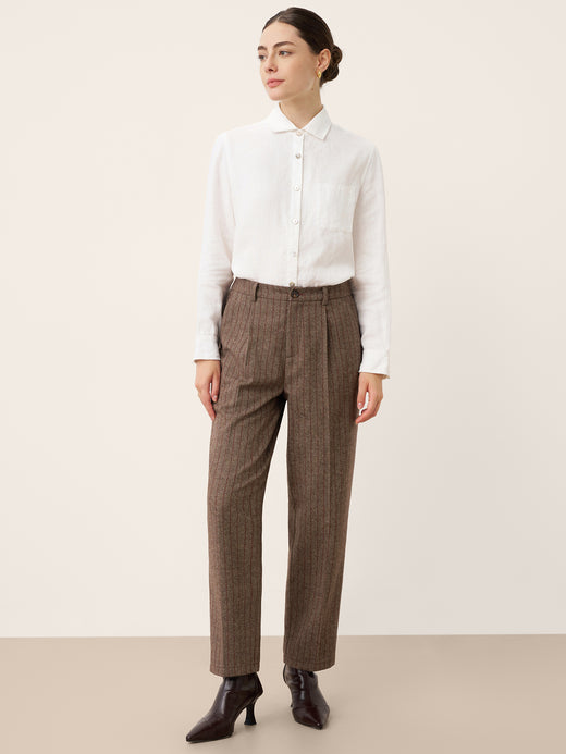 100% Linen Classic Shirt Top SAVANNAH