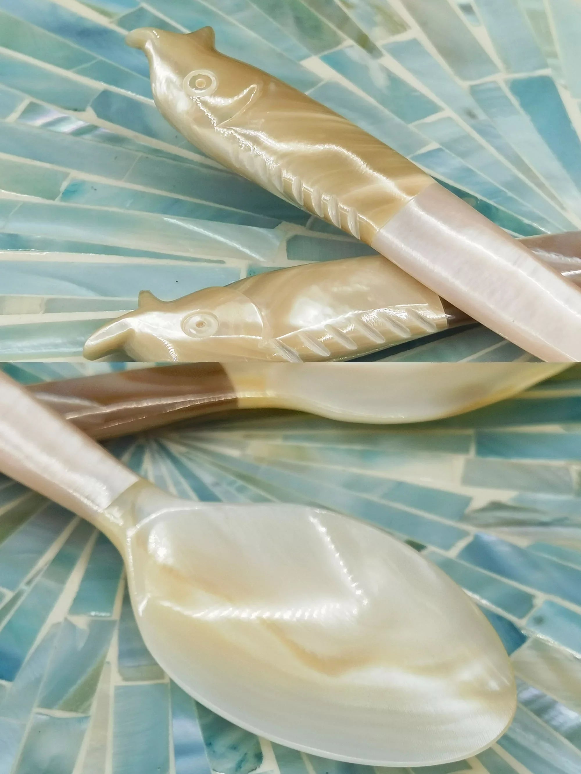 NATURAL CONCH SHELL SPOON STIRRING UTENSIL