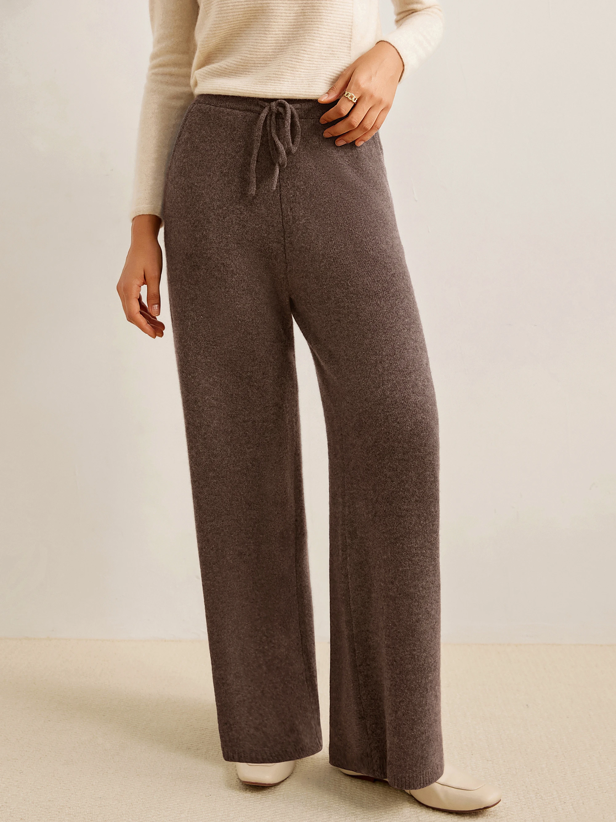 100% Cashmere Comfort Fluid Sweatpants Adrienne