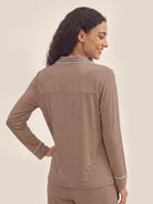 Wood Rosa Long-Sleeve Bamboo Viscose Pajama Set ADELINE