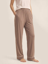 Wood Rosa Long-Sleeve Bamboo Viscose Pajama Set ADELINE