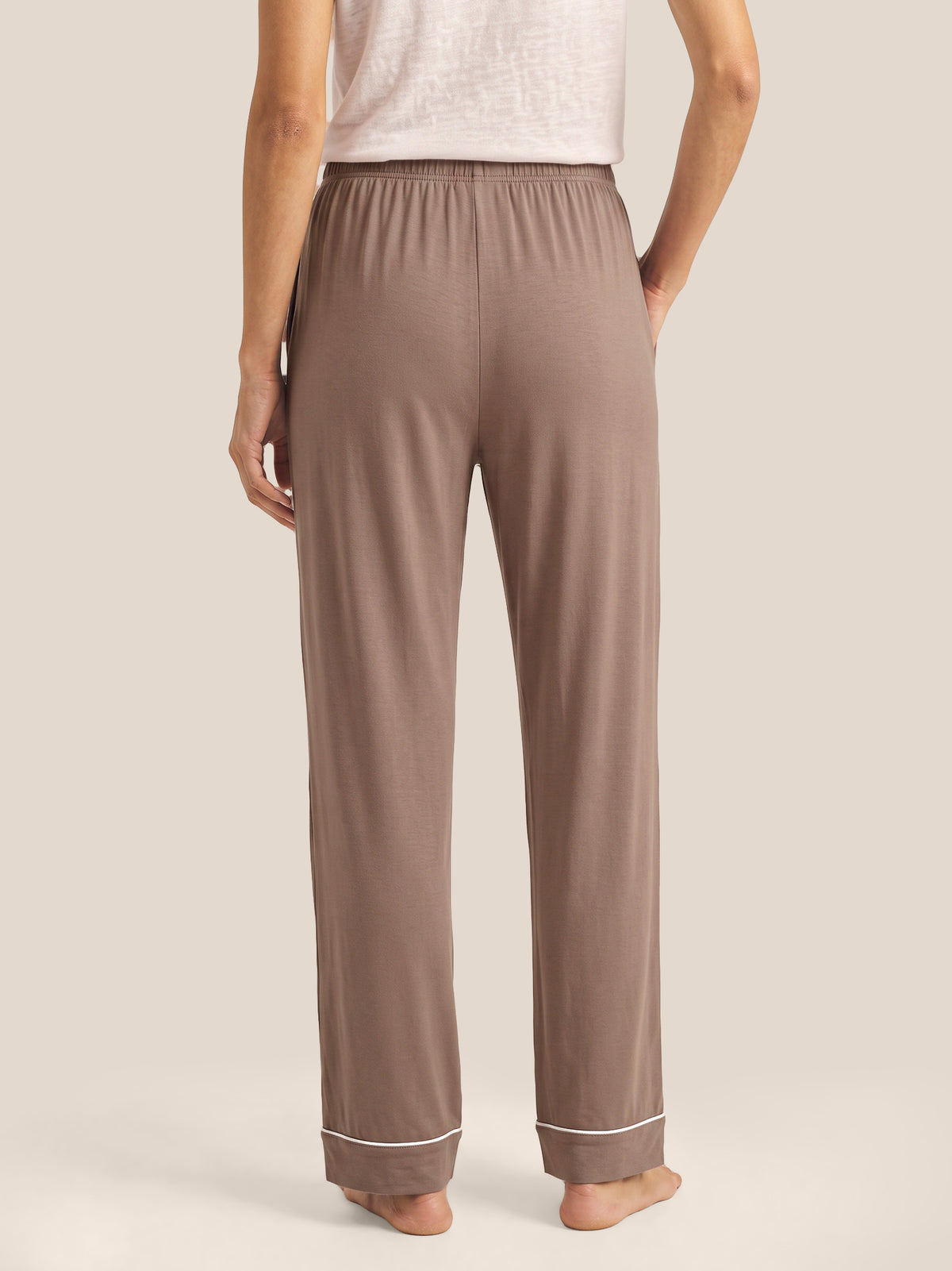 Wood Rosa Long-Sleeve Bamboo Viscose Pajama Set ADELINE