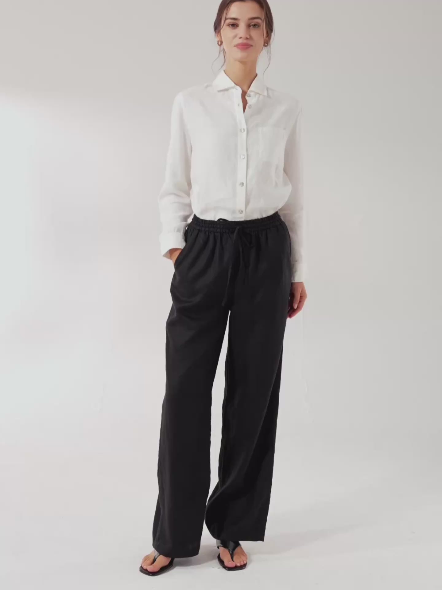100% Linen Classic Pants LYON