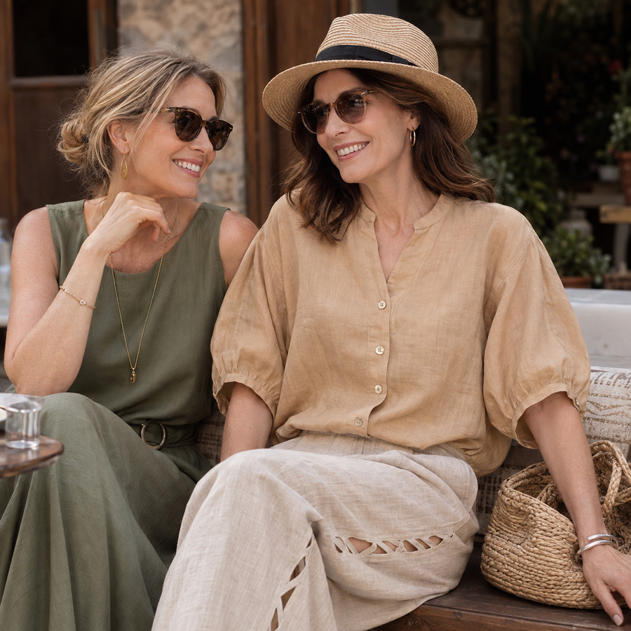 Thoughtful linen quantities and slow fashion materials